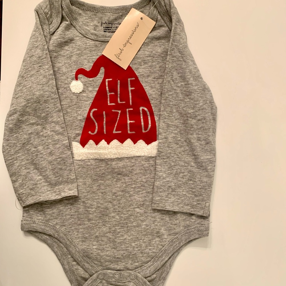 🎄🎅🏼NWT FIRST IMPRESSIONS GENDER NEUTRAL HOLIDAY ONESIE